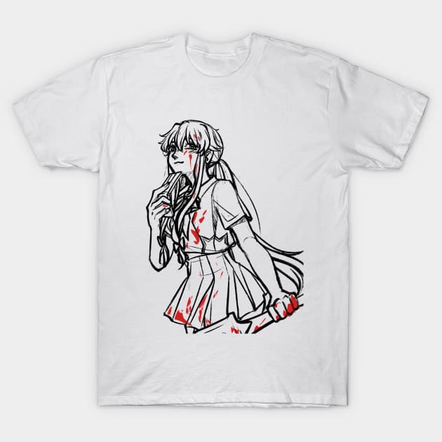 Yuno Gasai T-Shirt by Narurein